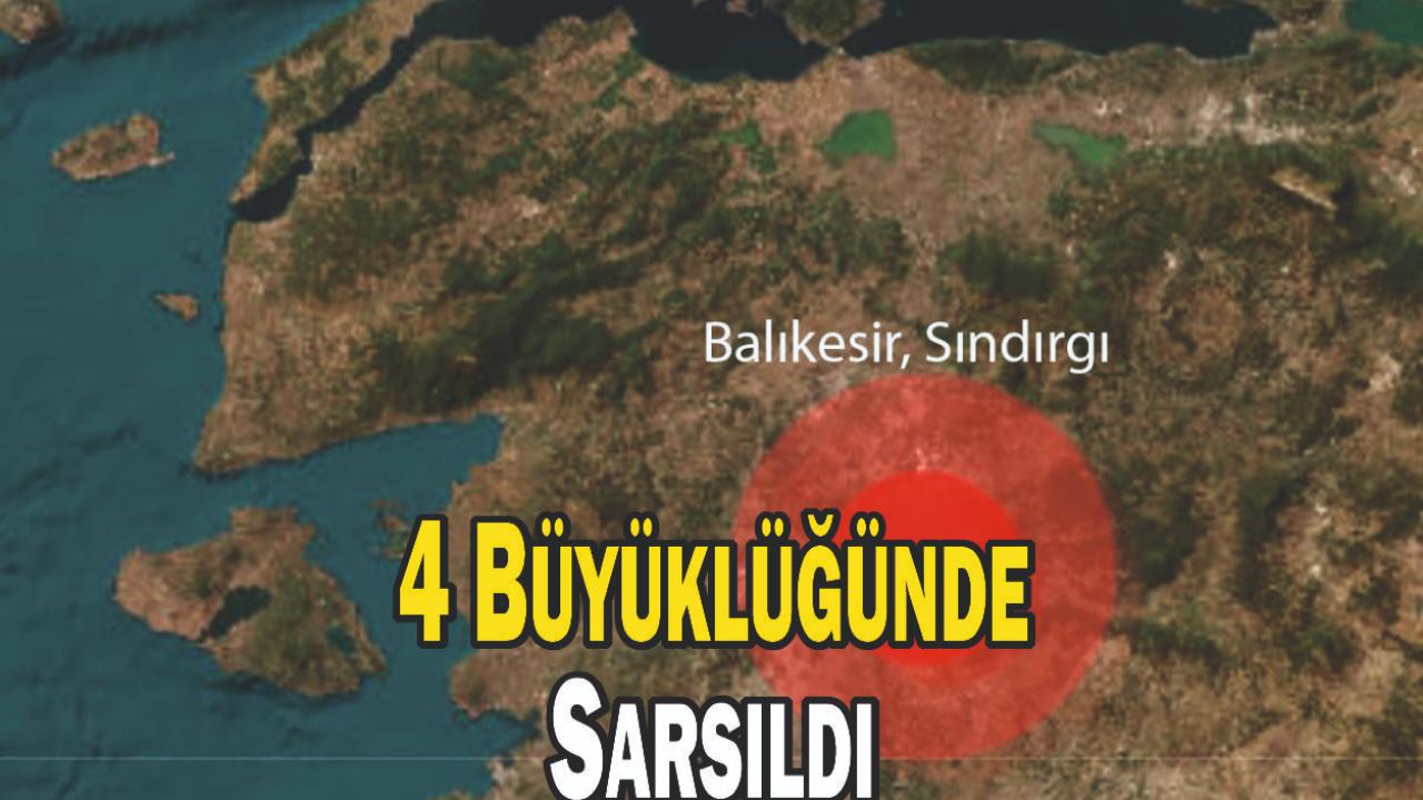 Sındırgı Gece Yarısı 4 Büyüklüğünde Sarsıldı