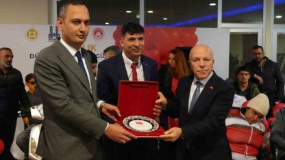 Erzurumda engelliler engelleri aştılar, mehterle coşturdular