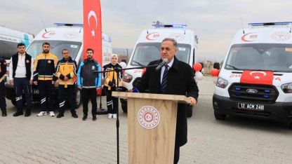 Sağlık Bakanlığı Bingöl’e 5 yeni ambulans ve 2 UMKE aracı tahsis etti