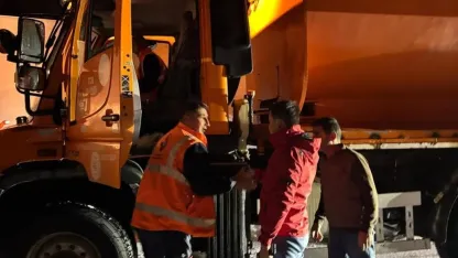 3 bin rakımlı Karabet Geçidi’nde kar yağışı etkili oldu