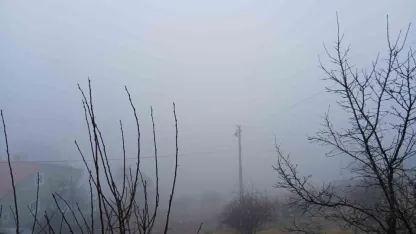 Ardahan Posof’ta yoğun sis etkiliyor oluyor