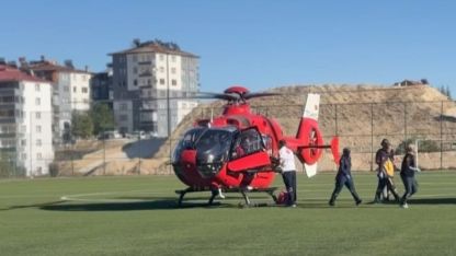 Malatya’da yaşlı hasta için ambulans helikopter havalandı