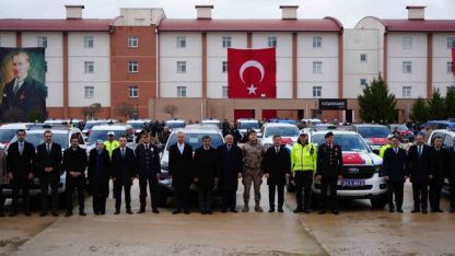 Erzincan’da güvenlik güçlerine 122 yeni araç teslim edildi