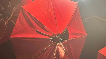 Erzincan'da elektrik kaçağı şemsiyeyi yaktı