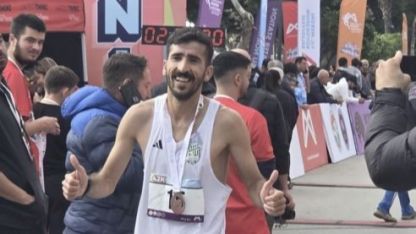 Bingöllü milli atlet maratonda birinci oldu