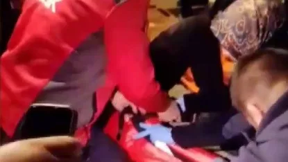 Otomobille çarpışan motosikletin sürücüsü yaralandı