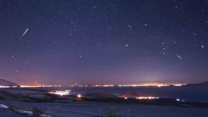 Geminid meteorları Bitlis’te kartpostallık manzaralar oluşturdu