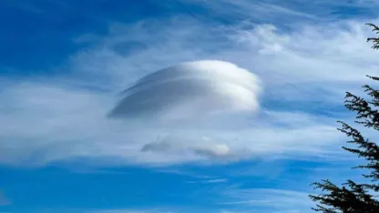 Bitlis semalarında lentiküler bulut görüntülendi