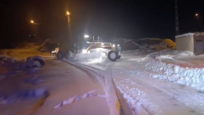 Iğdır’da karla kapanan köyde yaralanan vatandaşa ekipler ulaştı