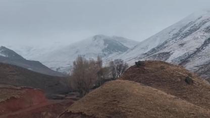 Ağrı güne karla uyandı (Videolu Haber)