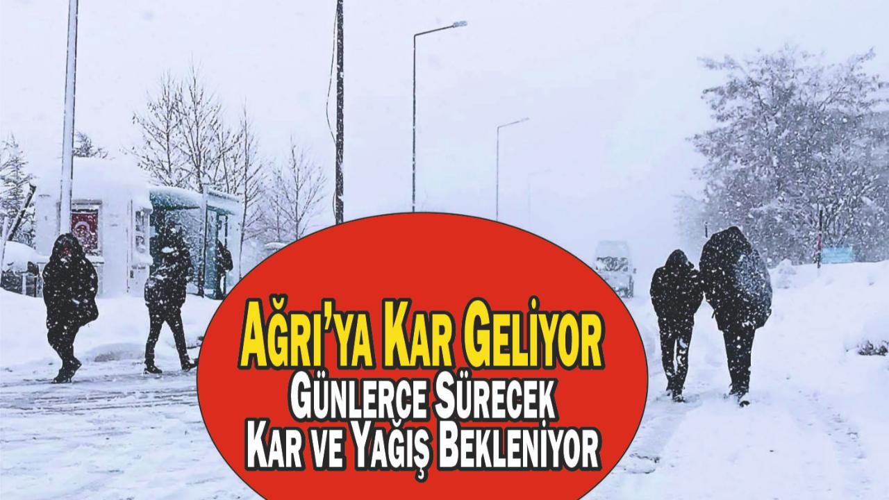 Ağrı Kar Geliyor: Günlerce Sürecek Yağış ve Kar Bekleniyor
