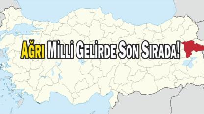 Ağrı Milli Gelirde Son Sırada!