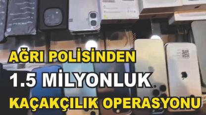 Ağrı’da 1,5 Milyon Liralık Kaçak Ürün Ele Geçirildi (Videolu Haber)