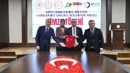 Ağrı’da “Ağrılı Annelerimiz Üretiyor, Yavrularımız Sağlıklı Besleniyor” Projesi İçin İmzalar Atıldı