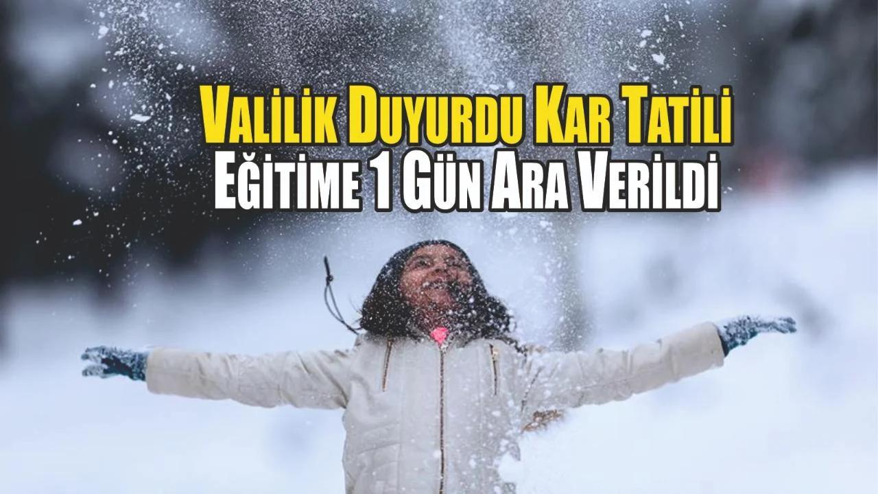 Ağrı’da Eğitime 1 gün ara