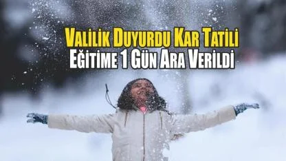 Ağrı’da Eğitime  1 gün ara