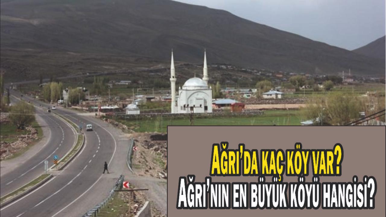 Ağrı’da kaç köy var? Ağrı’nın en büyük köyü hangisi?