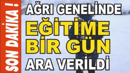 Ağrı’da Yılın İlk Kar Tatili