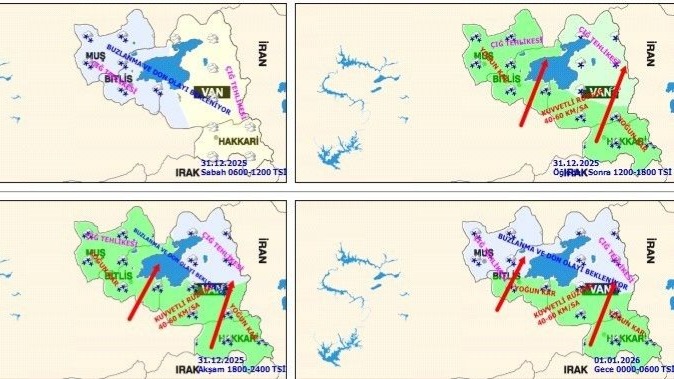 Bölgede kar, fırtına ve çığ uyarısı