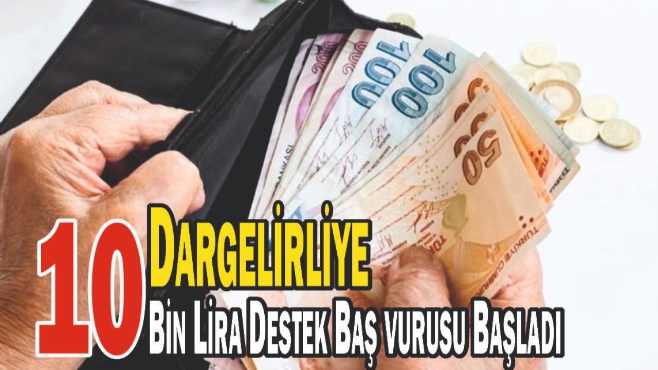 Dar Gelirliye 10 Bin TL Destek Uygulaması Başladı