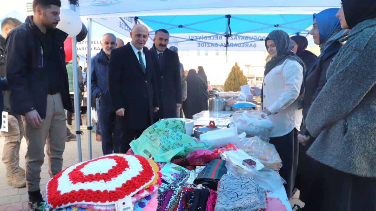 DOĞUBAYAZIT’TA FİLİSTİN İÇİN HAYIR ÇARŞISI AÇILDI