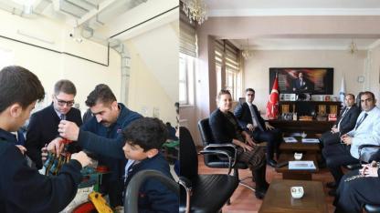 Erciş Kaymakamı Murat Karaloğlun Mesleki Liseyi Ziyaret Etti