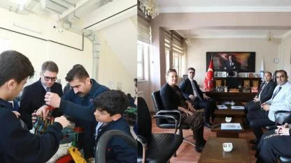 Erciş Kaymakamı Murat Karaloğlun Mesleki Liseyi Ziyaret Etti