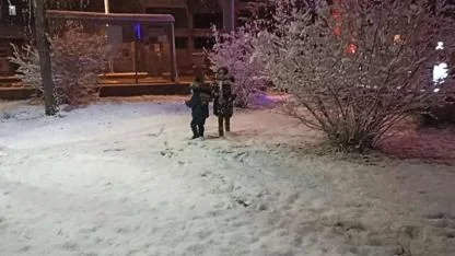 Erciş'e Yılın İlk Karı Yağdı