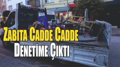 Komşu İlçede Kaldırım İşgali Denetimi: İşgalci Mallara El Konuldu