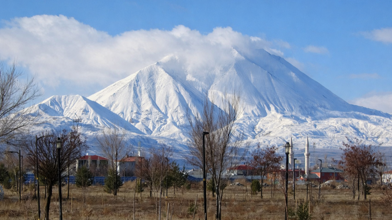 Kösedağ’ın karlı manzarası göz kamaştırdı (Videolu Haber)