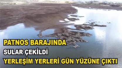 Patnos Baraj Gölü'nde Sular Çekildi