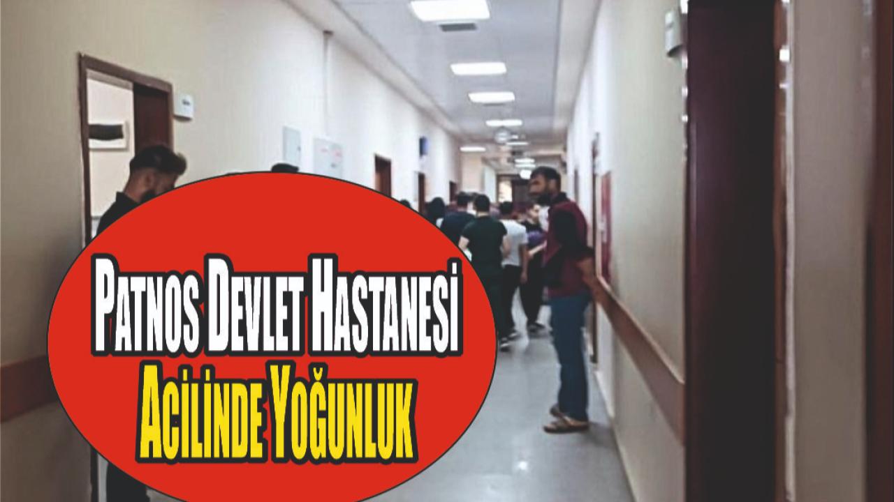 Patnos Devlet Hastanesi Acil Servisinde Soğuk Algınlığı Yoğunluğu