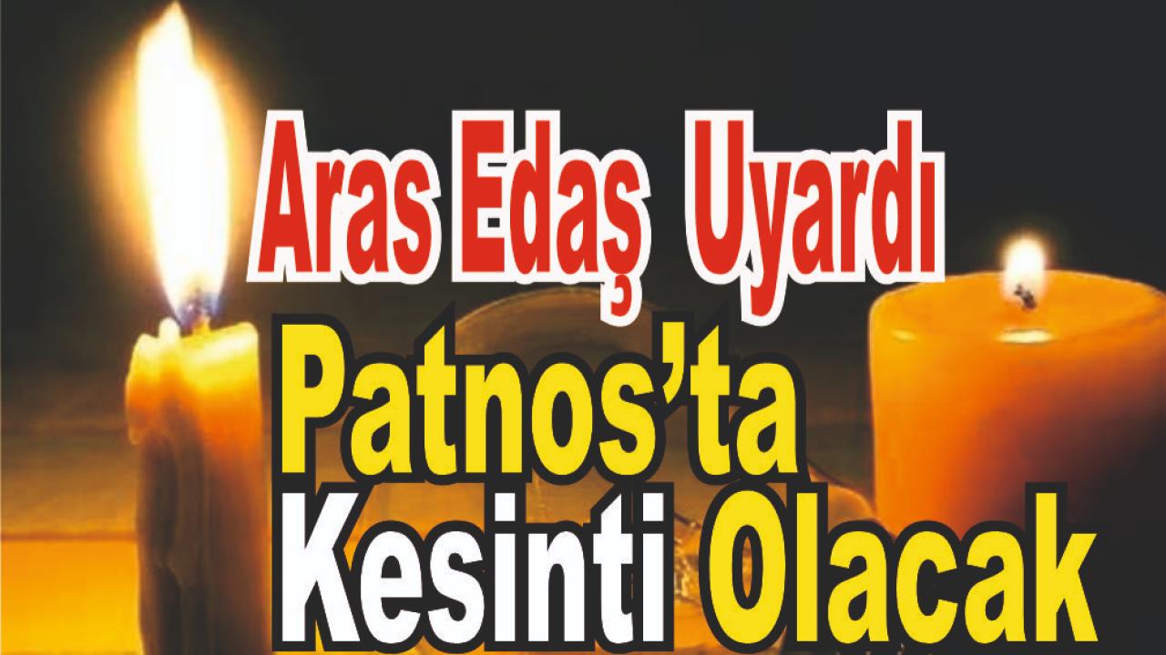 Patnos Genelinde Enerji Kesinti Uyarısı Yapıldı