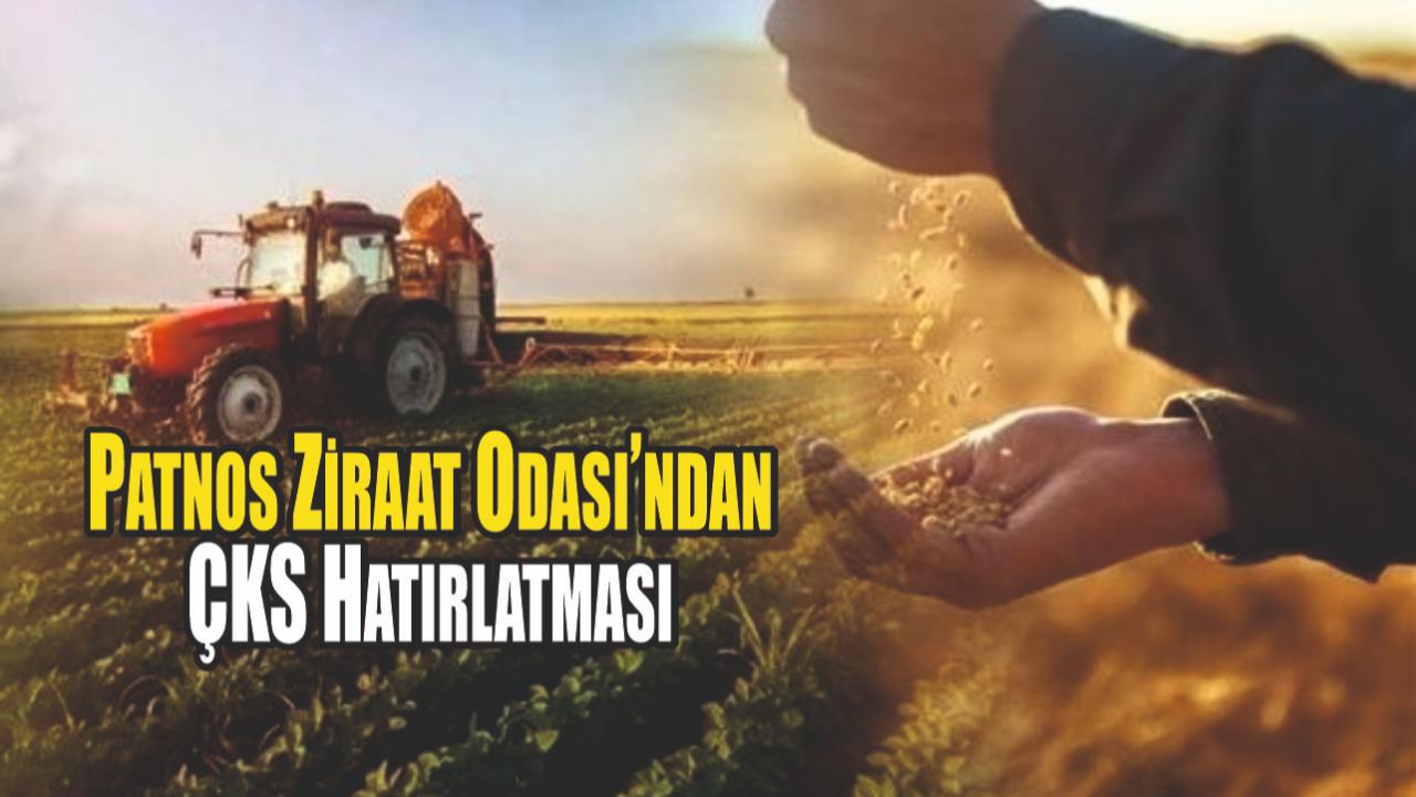 Patnos Ziraat Odası’ndan ÇKS Hatırlatması