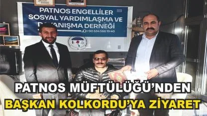 Patnos'ta 3 Aralık Dünya Engelliler Günü'nde anlamlı ziyaret