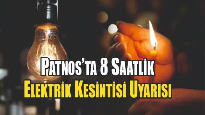 Patnos’ta Elektrik Kesintisi: Etkilenecek Bölgeler Açıklandı