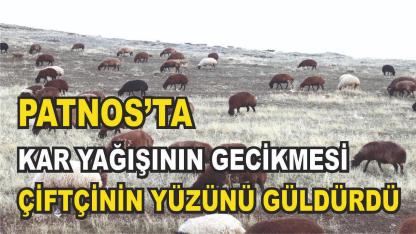 Patnos'ta kar yağışının gecikmesi çiftçinin yüzünü güldürdü