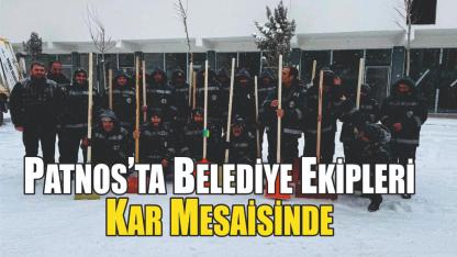 Patnos’ta Karla Mücadele Ekipleri Sahada