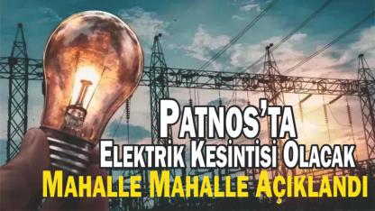 Patnos’ta Uzun Süreli Elektrik Kesintisi Alarmı! Mahalle Mahalle Açıklandı