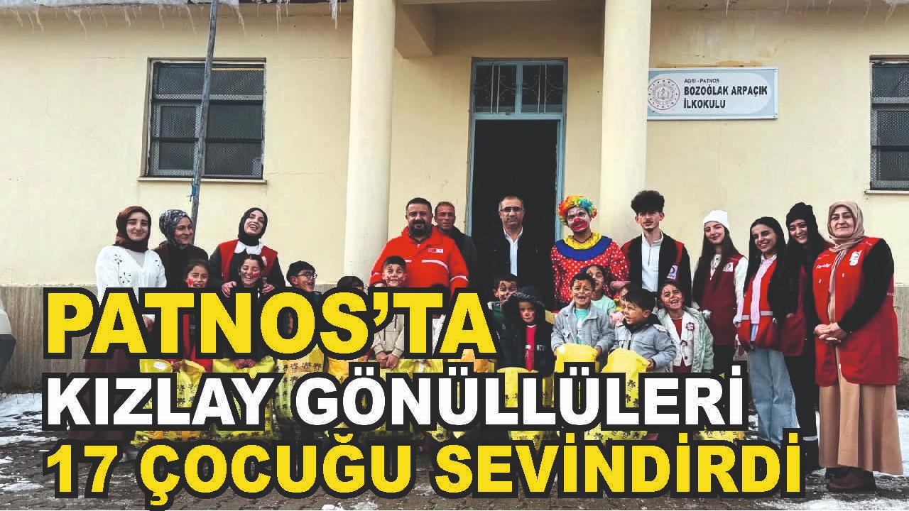 Türk Kızılay Patnos Şubesi Bozoğlak Köyü’nde 17 Öğrenciyi Sevindirdi