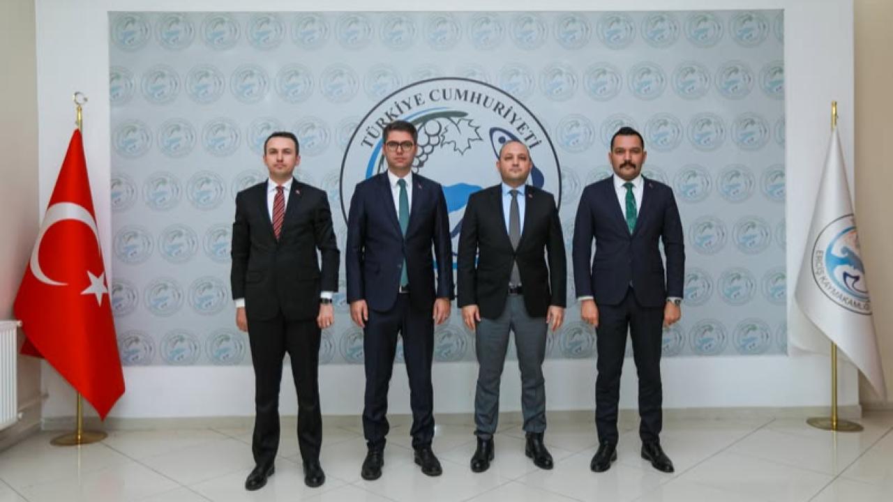 Vali Yardımcısı Göktaş ve İlçe Kaymakamlarından Erciş Kaymakamına Ziyaret