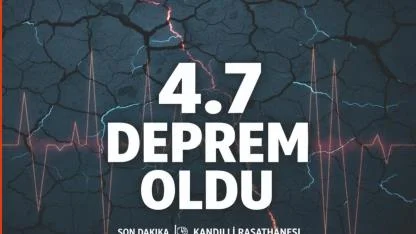 4,7 Büyüklüğünde Deprem