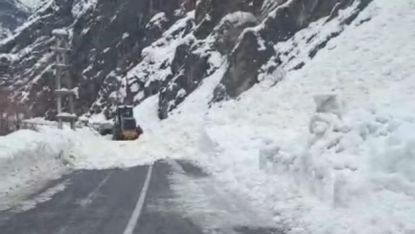 Hakkari-Çukurca karayolunda 2 ayrı çığ düştü: Yol ulaşıma kapandı