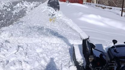 Başkale’de karla mücadele çalışması