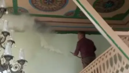 Darende’de camide korkutan yangın