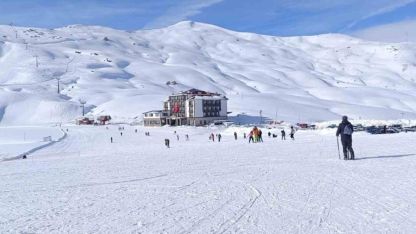 Soğuk hava kayak keyfini gölgede bıraktı