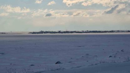 ‘Kuş cenneti’ Arin Gölü tamamen dondu