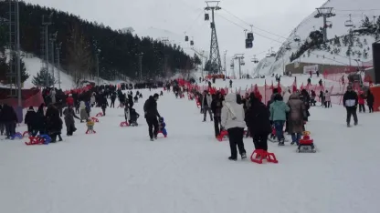 Palandöken’de kayak coşkusu