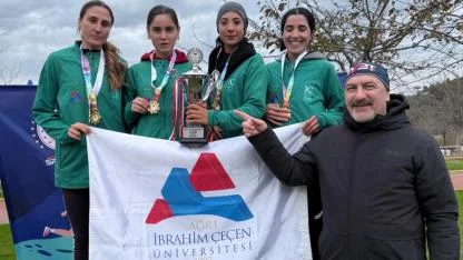 Ağrı İbrahim Çeçen Üniversitesi Kadın Kros Takımı Türkiye Şampiyonu Oldu
