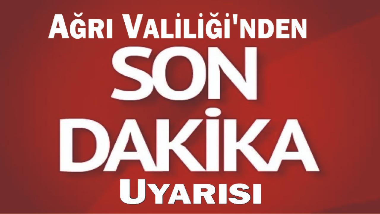 Ağrı Valiliği’nden Kritik Meteorolojik Uyarı: Buzlanma ve Don Olayı!